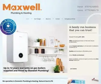 Maxwellplumbing.co.uk(We are a small family plumbing and heating company that carry out the following) Screenshot