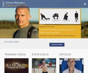 Maxwellsc.com(The Official Steve Maxwell Website) Screenshot