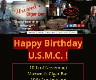 Maxwellscigarbar.com(Maxwell's Cigar Bar) Screenshot