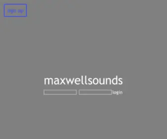 Maxwellsounds.com(Maxwellsounds) Screenshot