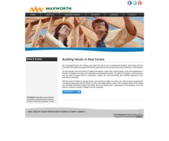 Maxworth.co.in(Real Estate Company Gurgaon) Screenshot