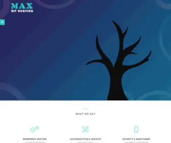 Maxwphosting.com(MAX WP Hosting Hosting service) Screenshot