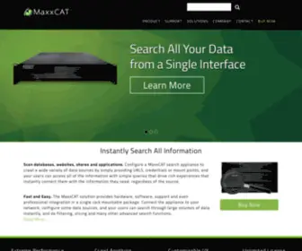 Maxxcat.com(Enterprise Search Appliance) Screenshot