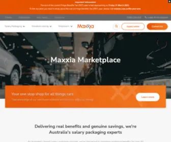 Maxxia.com.au(Salary Packaging and Novated Leasing) Screenshot