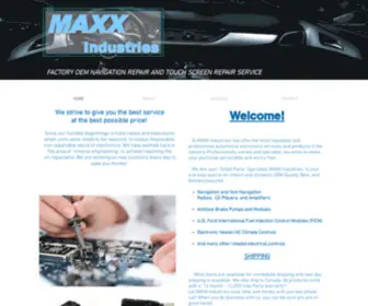 Maxxindustries.net(Automotive Navigation Repair for Hyundai) Screenshot