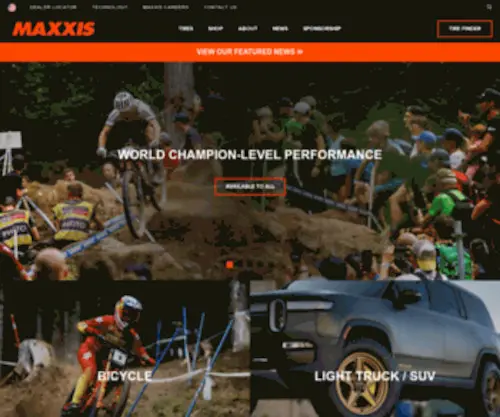 Maxxis.com Screenshot