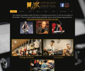 Maxxmusic.com.au(Guitars) Screenshot