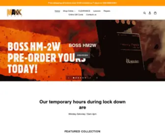 MaxxmusicStore.com.au(MaxxmusicStore) Screenshot