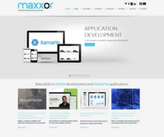 Maxxor.com(Software Development Company) Screenshot