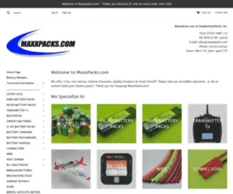 Maxxpacks.com(Your Online Source For Quality Battery Packs We offer...Fast) Screenshot