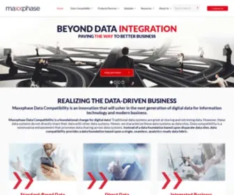 Maxxphase.com(The Data Compatibility Company) Screenshot