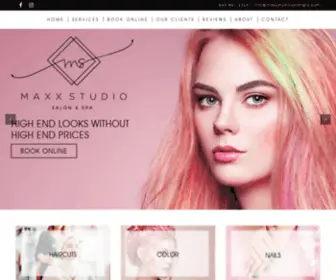 Maxxstudiosalonspa.com(Summerville Salon & Spa) Screenshot