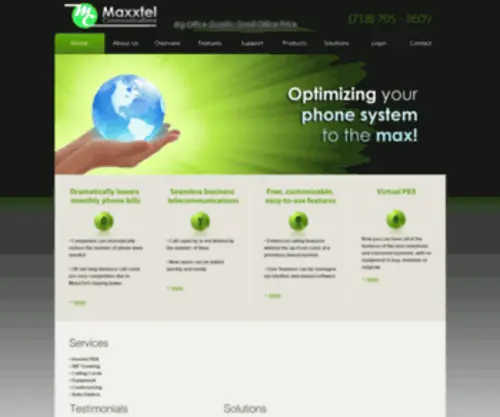 Maxxtelcommunications.com(Maxxtel Communications) Screenshot