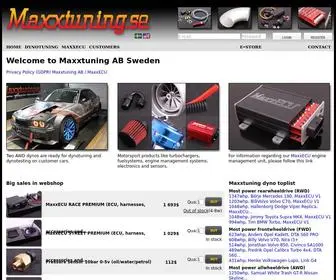 Maxxtuning.eu(Tuning, dynotesting and motorsport products) Screenshot