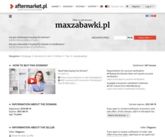 Maxzabawki.pl(Cena domeny) Screenshot
