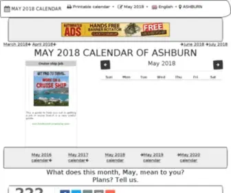 May-Calendar.com(MAY 2020 CALENDAR OF THE MONTH) Screenshot