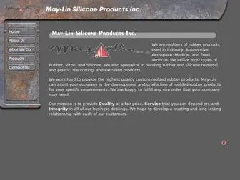 May-Lin.com(May-Lin Silicone Products, Inc) Screenshot