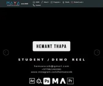 Maya-Animation.com.np(Maya Animation) Screenshot