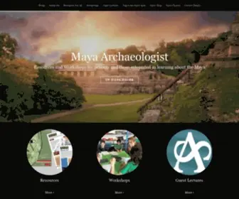 Mayaarchaeologist.co.uk(Resources & Workshops on the Ancient Maya for Schools) Screenshot