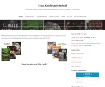 Mayabohnhoff.com("... fiction) Screenshot