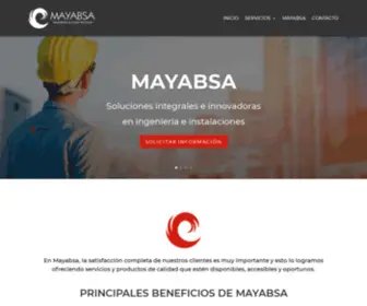 Mayabsa.com.mx(Ingeniería y construcción) Screenshot