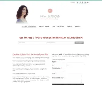 Mayadiamond.com(Dating & Relationship Coach Serving the Bay Area) Screenshot