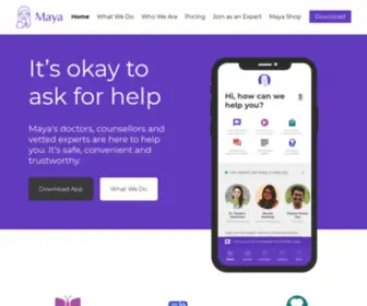 Mayadigitalhealth.com(Maya) Screenshot