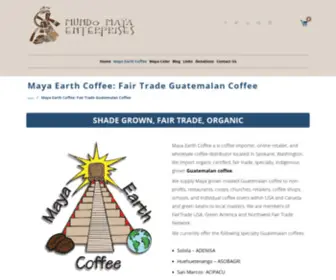 Mayaearthcoffee.com(Guatemalan Coffee) Screenshot