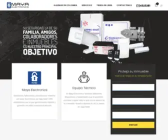 Mayaelectronics.com(Alarmas para apartamentos alarmas para cualquier inmueble) Screenshot