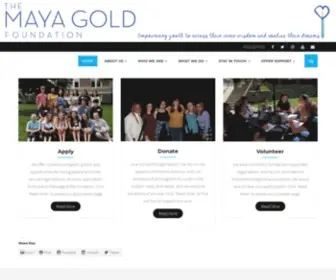 Mayagoldfoundation.org(The Maya Gold Foundation) Screenshot