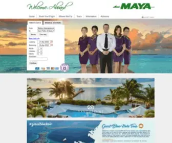 Mayaislandair.com(Maya island air) Screenshot