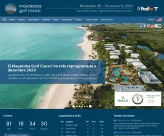 Mayakobagolfclassic.com.mx(Mayakoba Golf Classic) Screenshot