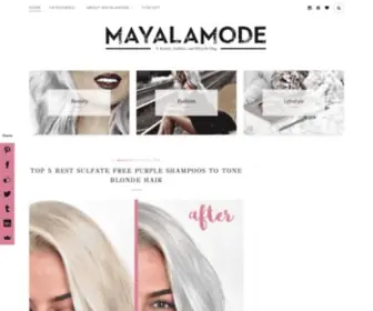 Mayalamode.com(A fashion) Screenshot