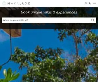 Mayaluxe.com(Maya Luxe) Screenshot