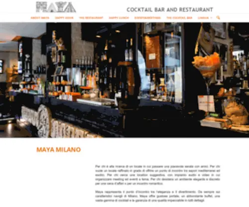 Mayamilano.it(Ristorante Maya Milano) Screenshot