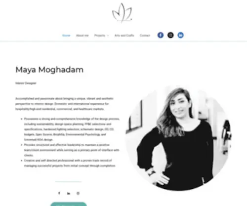 Mayamoghadam.com(Maya Moghadam) Screenshot