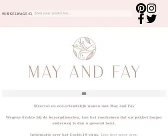 Mayandfay.com(Uniek en duurzaam behang) Screenshot