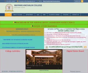 Mayanganchalikcollege.org.in(MAYANG ANCHALIK COLLEGE) Screenshot