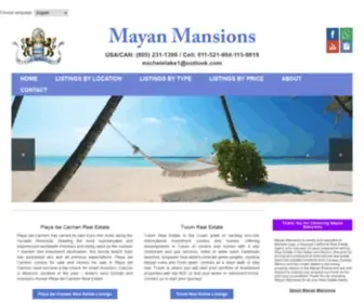 Mayanmansions.com(Mayan Mansion) Screenshot