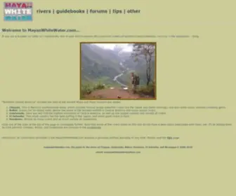 Mayanwhitewater.com(Mayan White Water) Screenshot