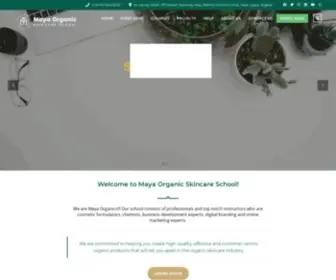Mayaorganicschool.com(Maya Organic Skincare School) Screenshot
