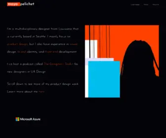 Mayapelichet.com(I'm a UI/UX Designer from Louisiana) Screenshot