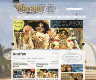 Mayapur.net(The Spiritual Capital of the World) Screenshot