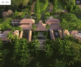 Mayaresorts.com(Luxury Hotels in Bali) Screenshot