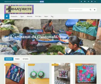 Mayarte.com(Artisanat, sacs, bijoux et vêtements traditionnel du Guatemala) Screenshot