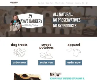 Mayasbarkery.com(Maya's Barkery) Screenshot