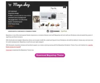 Mayashop.com(Mayashop Wordpress Theme) Screenshot