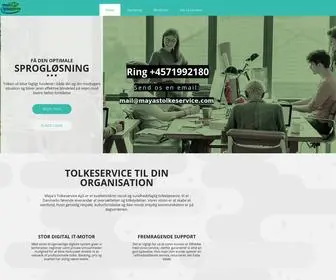 Mayastolkeservice.com(Tolkeservice-Tolkebureau-Professionel oversættelse &amp; tolkeservice) Screenshot