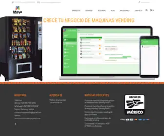 Mayavending.com(Mayavending soluciones en maquinas expendedoras) Screenshot