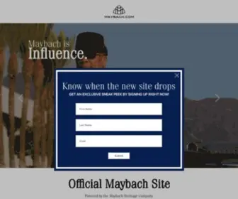 Maybach.com(House of Maybach) Screenshot